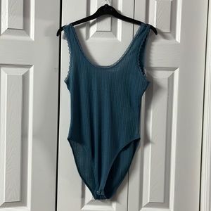 Blue bodysuit